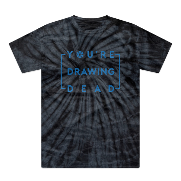 You're Drawing Dead (Blue) Tonal Spider Tie-Dye T-Shirt